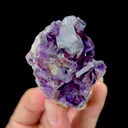 Natural Purple Phantom Fluorite, Mineral Specimen: Inner Mongolia,China (40*65*25MM) - image 3