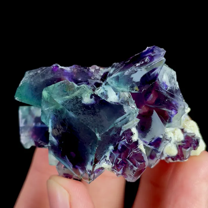 Natural Purple Phantom Fluorite, Mineral Specimen: Inner Mongolia,China (55*35*30MM) - image 3