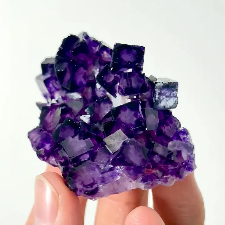 Natural Purple Phantom Fluorite, Mineral Specimen: Inner Mongolia,China (55*40*30MM) - image 4