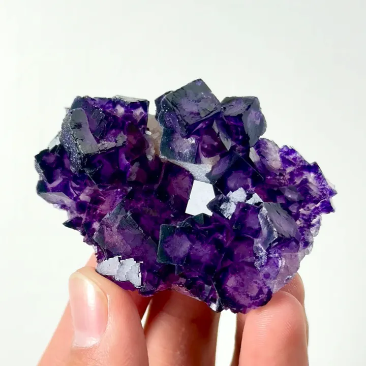 Natural Purple Phantom Fluorite, Mineral Specimen: Inner Mongolia,China (55*40*30MM) - image 3