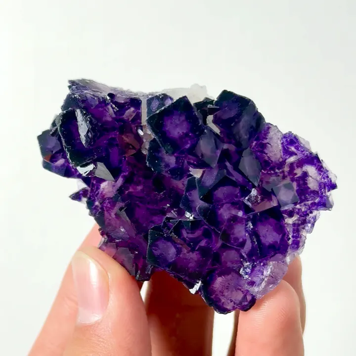 Natural Purple Phantom Fluorite, Mineral Specimen: Inner Mongolia,China (55*40*30MM) image