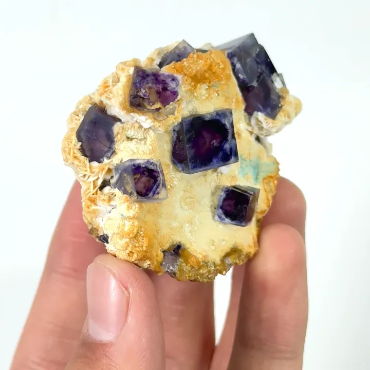 Natural Purple Phantom Fluorite, Mineral Specimen: Inner Mongolia,China (55*45*25MM) image