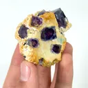 Natural Purple Phantom Fluorite, Mineral Specimen: Inner Mongolia,China (55*45*25MM) - image 2