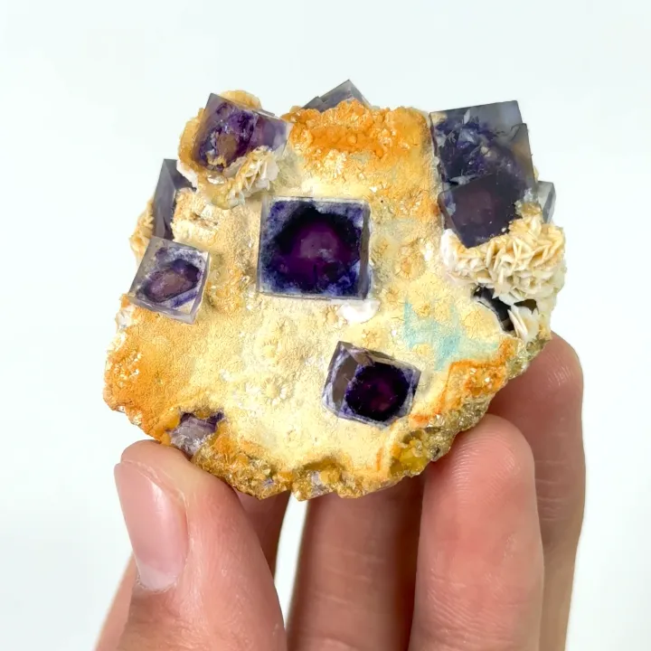 Natural Purple Phantom Fluorite, Mineral Specimen: Inner Mongolia,China (55*45*25MM) - image 4
