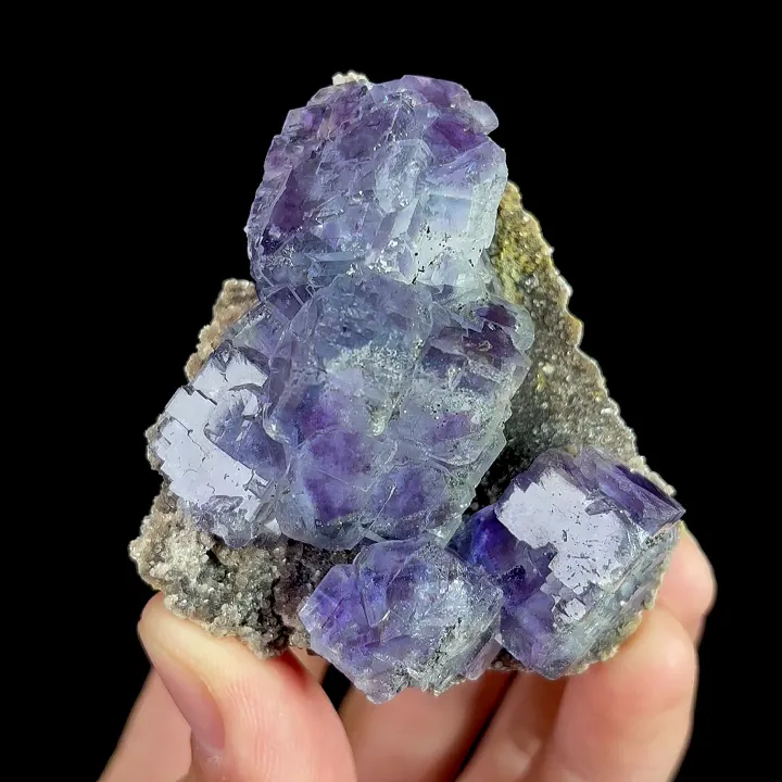 Natural Purple Phantom Fluorite, Mineral Specimen: Inner Mongolia,China (55*60*30MM) - image 7