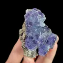 Natural Purple Phantom Fluorite, Mineral Specimen: Inner Mongolia,China (55*60*30MM) - image 3