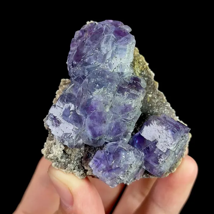 Natural Purple Phantom Fluorite, Mineral Specimen: Inner Mongolia,China (55*60*30MM) - image 6