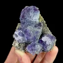 Natural Purple Phantom Fluorite, Mineral Specimen: Inner Mongolia,China (55*60*30MM) - image 6