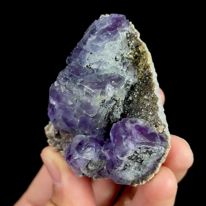 Natural Purple Phantom Fluorite, Mineral Specimen: Inner Mongolia,China (55*60*30MM) - image 5