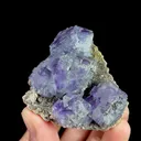 Natural Purple Phantom Fluorite, Mineral Specimen: Inner Mongolia,China (55*60*30MM) - image 2