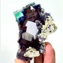 Natural Purple Phantom Fluorite, Mineral Specimen: Inner Mongolia,China (60*85*25MM) - image 2