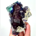 Natural Purple Phantom Fluorite, Mineral Specimen: Inner Mongolia,China (60*85*25MM) - image 1