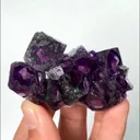 Natural Purple Phantom Fluorite, Mineral Specimen: Inner Mongolia,China (65*40*15MM) - image 1