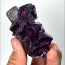Natural Purple Phantom Fluorite, Mineral Specimen: Inner Mongolia,China (65*40*15MM) - image 4