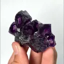 Natural Purple Phantom Fluorite, Mineral Specimen: Inner Mongolia,China (65*40*15MM) - image 3