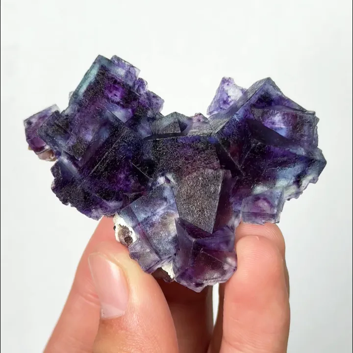 Natural Purple Phantom Fluorite, Mineral Specimen: Inner Mongolia,China (65*45*20MM) - image 4