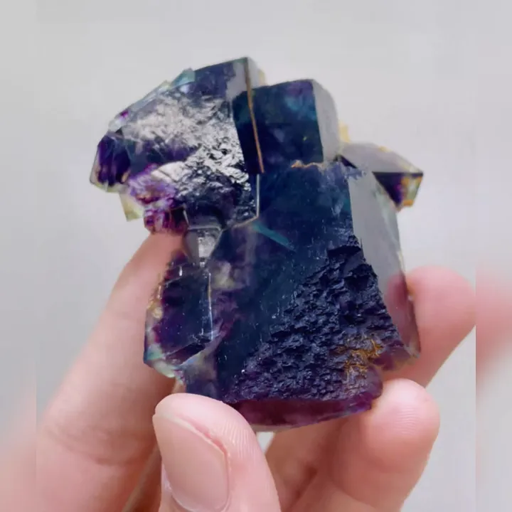 Natural Purple Phantom Fluorite, Mineral Specimen: Inner Mongolia,China (65*55*20mm) - image 3
