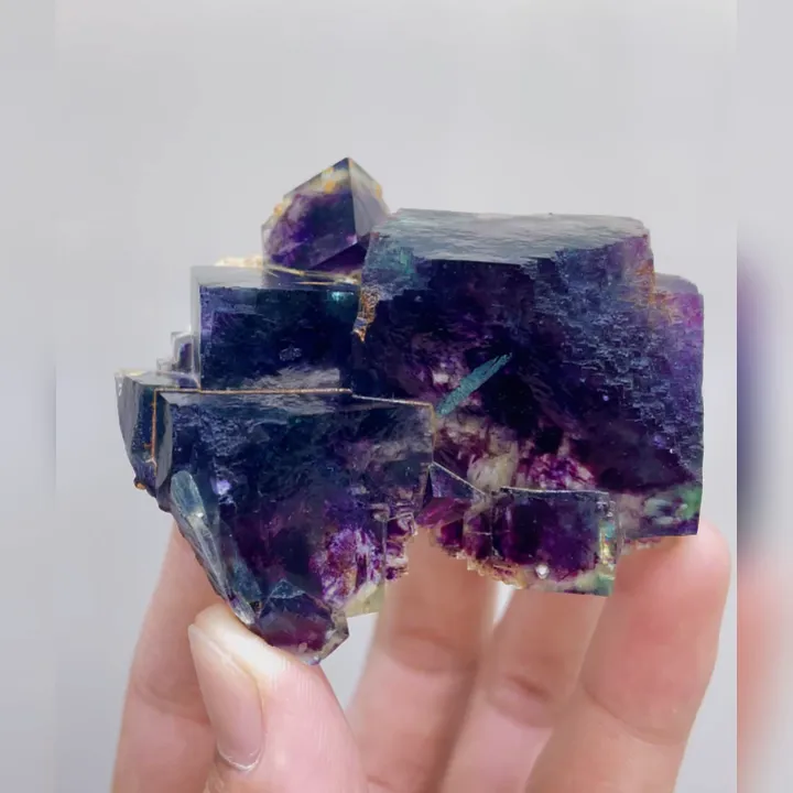 Natural Purple Phantom Fluorite, Mineral Specimen: Inner Mongolia,China (65*55*20mm) - image 5