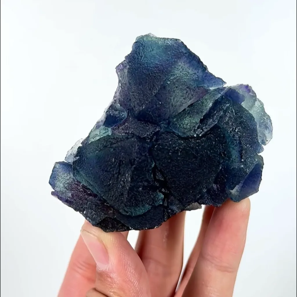 Natural Purple Phantom Fluorite, Mineral Specimen: Inner Mongolia,China (75*60*30MM) - image 4