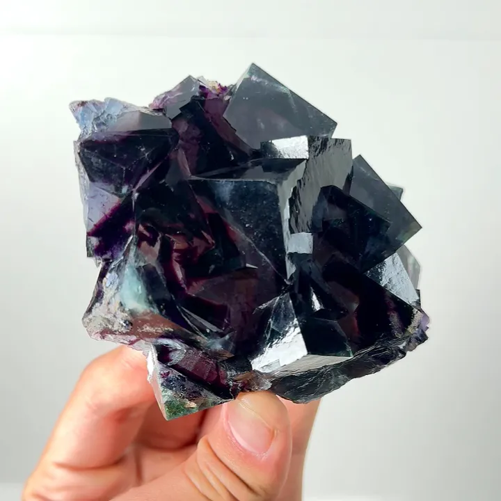 Natural Purple Phantom Fluorite, Mineral Specimen: Inner Mongolia,China (80*80*40MM) - image 3