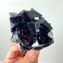 Natural Purple Phantom Fluorite, Mineral Specimen: Inner Mongolia,China (80*80*40MM) - image 3