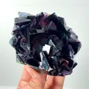 Natural Purple Phantom Fluorite, Mineral Specimen: Inner Mongolia,China (80*80*40MM) - image 4