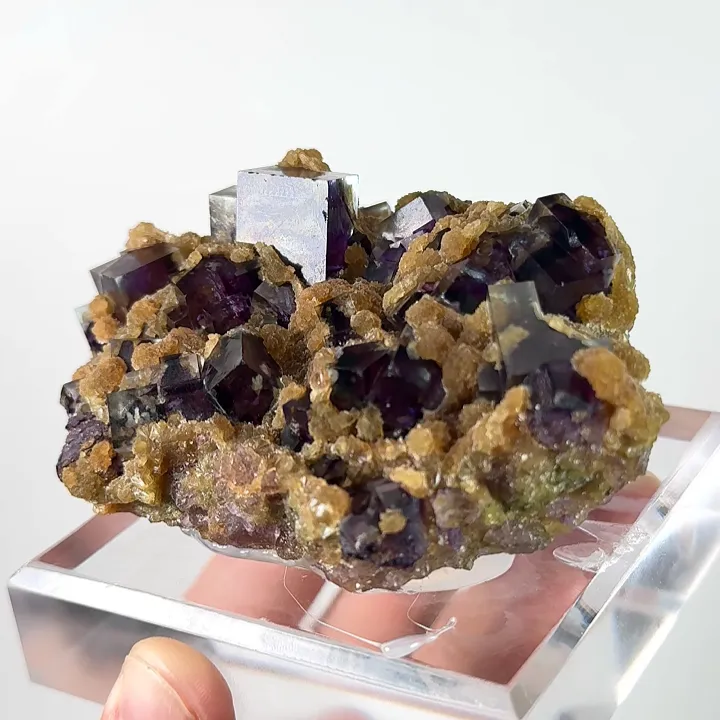 Natural Purple Phantom Fluorite, Mineral Specimen: Inner Mongolia,China (95*60*35MM) - image 2