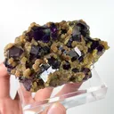 Natural Purple Phantom Fluorite, Mineral Specimen: Inner Mongolia,China (95*60*35MM) - image 3