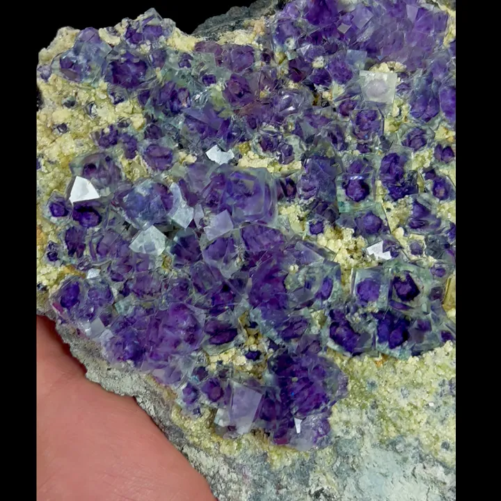 Natural Purple Phantom Fluorite, Mineral Specimen: Yindu,Inner Mongolia (10*150*35MM) - image 4