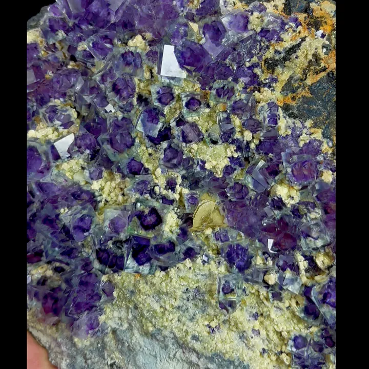 Natural Purple Phantom Fluorite, Mineral Specimen: Yindu,Inner Mongolia (10*150*35MM) - image 3
