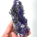 Natural Purple Phantom Fluorite, Mineral Specimen: Yindu,Inner Mongolia (135*55*55MM) - image 4