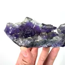 Natural Purple Phantom Fluorite, Mineral Specimen: Yindu,Inner Mongolia (135*55*55MM) - image 2