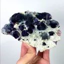 Natural Purple Phantom Fluorite, Mineral Specimen: Yindu,Inner Mongolia (145*100*35MM) - image 2