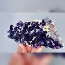 Natural Purple Phantom Fluorite, Mineral Specimen: Yindu,Inner Mongolia (160*75*35MM) - image 4