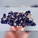 Natural Purple Phantom Fluorite, Mineral Specimen: Yindu,Inner Mongolia (160*75*35MM) - image 2