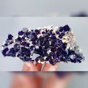 Natural Purple Phantom Fluorite, Mineral Specimen: Yindu,Inner Mongolia (160*75*35MM) - image 5