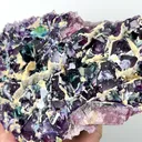 Natural Purple Phantom Fluorite, Mineral Specimen: Yindu,Inner Mongolia (190*130*50MM) - image 3