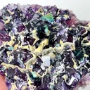 Natural Purple Phantom Fluorite, Mineral Specimen: Yindu,Inner Mongolia (190*130*50MM) - image 2