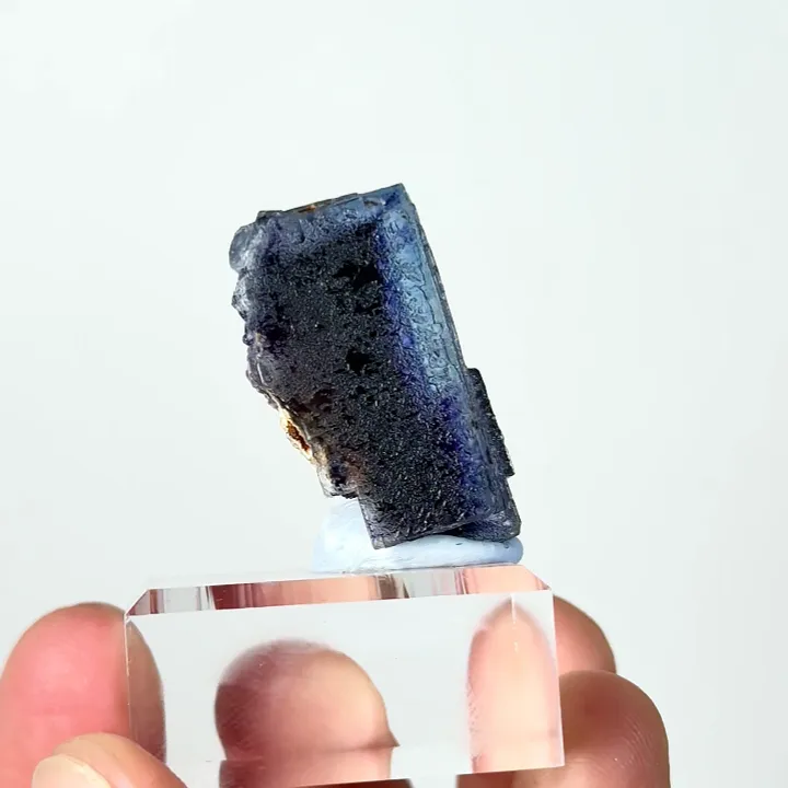 Natural Purple Phantom Fluorite, Mineral Specimen: Yindu,Inner Mongolia (20*15*25MM) - image 3