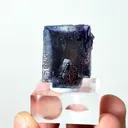 Natural Purple Phantom Fluorite, Mineral Specimen: Yindu,Inner Mongolia (20*15*25MM) - image 1
