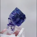 Natural Purple Phantom Fluorite, Mineral Specimen: Yindu,Inner Mongolia (20*15*30mm) - image 2
