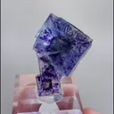 Natural Purple Phantom Fluorite, Mineral Specimen: Yindu,Inner Mongolia (20*15*30mm) - image 5