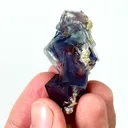 Natural Purple Phantom Fluorite, Mineral Specimen: Yindu,Inner Mongolia (20*40*15MM) - image 2