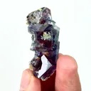 Natural Purple Phantom Fluorite, Mineral Specimen: Yindu,Inner Mongolia (20*40*15MM) - image 4