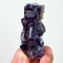 Natural Purple Phantom Fluorite, Mineral Specimen: Yindu,Inner Mongolia (30*60*20MM) - image 1