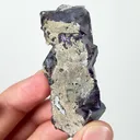 Natural Purple Phantom Fluorite, Mineral Specimen: Yindu,Inner Mongolia (30*60*20MM) - image 4