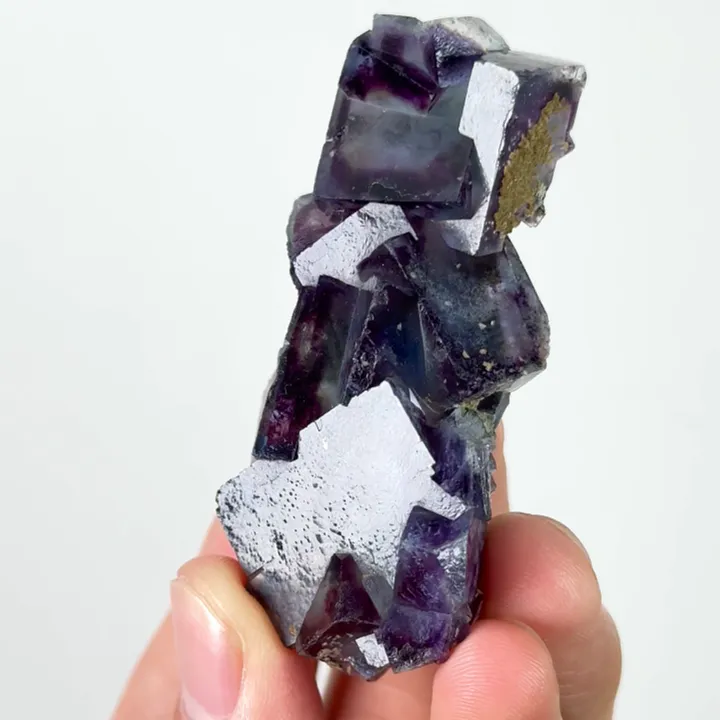 Natural Purple Phantom Fluorite, Mineral Specimen: Yindu,Inner Mongolia (30*60*20MM) - image 2