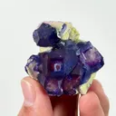 Natural Purple Phantom Fluorite, Mineral Specimen: Yindu,Inner Mongolia (40*40*25MM) - image 4