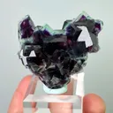 Natural Purple Phantom Fluorite, Mineral Specimen: Yindu,Inner Mongolia (45*40*10MM) - image 4