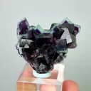 Natural Purple Phantom Fluorite, Mineral Specimen: Yindu,Inner Mongolia (45*40*10MM) - image 1